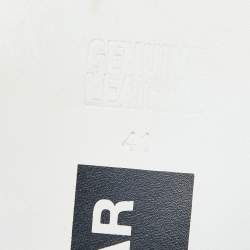 Pre Owned Golden Goose White Leather Sky Star Sneakers Size 41