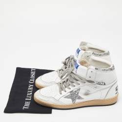 Pre Owned Golden Goose White Leather Sky Star Sneakers Size 41