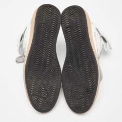 Pre Owned Golden Goose White Leather Sky Star Sneakers Size 41