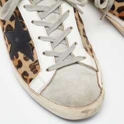 Pre Owned Golden Goose Beige Suede Superstar Low Top Sneakers Size 38