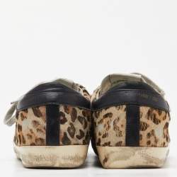 Pre Owned Golden Goose Beige Suede Superstar Low Top Sneakers Size 38