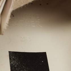 Pre Owned Golden Goose White Leather Hi Star Low Top Sneakers Size 38