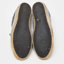 Pre Owned Golden Goose Black Leather Superstar Sneakers Size 39