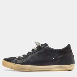 Golden Goose Black Patent And Grey Leather Hi Star Sneakers Size 35 Golden  Goose | TLC