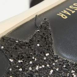 Pre Owned Golden Goose Black Leather Superstar Sabot Sneakers Size 37