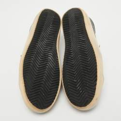 Pre Owned Golden Goose Black Leather Superstar Sabot Sneakers Size 37