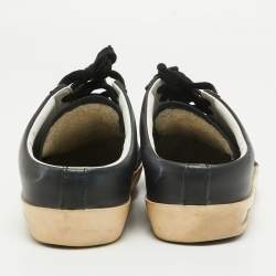 Pre Owned Golden Goose Black Leather Superstar Sabot Sneakers Size 37