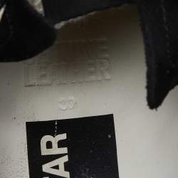 Pre Owned Golden Goose Black Suede and Leather Superstar Low Top Sneakers Size 39