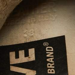 Pre Owned Golden Goose Black Suede Superstar Lace Up Sneakers Size 38