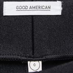 Pre Owned Good American Black Nylon Leggings XS