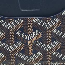 Goyard Navy Blue Goyardine Coated Canvas and Leather Vénus Bag Mirror