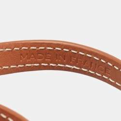 Pre Owned Goyard Black/Brown Goyardine Coated Canvas and Leather Wrap Edmond Bracelet