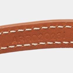 Pre Owned Goyard Black/Brown Goyardine Coated Canvas and Leather Wrap Edmond Bracelet