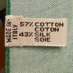 Pre Owned وشاح غويارد قطن وحرير فن التخصيص أخضر