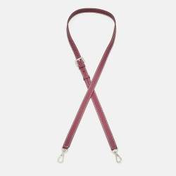Pre Owned Goyard PM Bag Shoulder Strap Burgundy Leather
