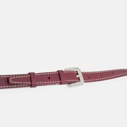 Pre Owned Goyard PM Bag Shoulder Strap Burgundy Leather