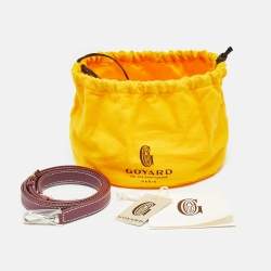 Pre Owned Goyard PM Bag Shoulder Strap Burgundy Leather