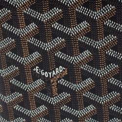 Goyard Dark Brown Goyardine Coated Canvas Grenelle Passport Holder