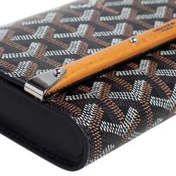 Goyard Black Goyardine Coated Canvas and Leather Monte Carlo Phone Case