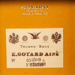 Goyard Black Goyardine Coated Canvas Regence Mini Trunk Jewelry Case