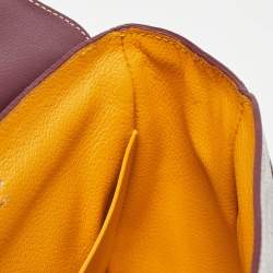 Goyard Burgundy Goyardine Coated Canvas and Leather Mini Saigon Top Handle Bag