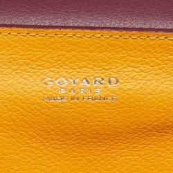 Goyard Burgundy Goyardine Coated Canvas and Leather Mini Saigon Top Handle Bag