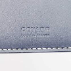 Goyard Navy Blue Goyardine Coated Canvas Moliere Bifold Wallet