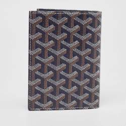 Goyard Navy Blue Goyardine Coated Canvas Moliere Bifold Wallet