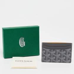 Goyard Grey Goyardine Coated Canvas and Leather Saint Sulpice Card Holder
