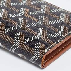 Goyard Brown Goyardine Coated Canvas Saint Pierre Bifold Card Holder 