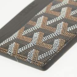 Goyard Black Goyardine Coated Canvas and Leather Saint Sulpice Card Holder