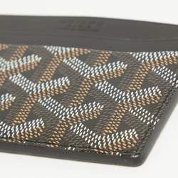 Goyard Black Goyardine Coated Canvas and Leather Saint Sulpice Card Holder