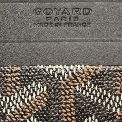 Goyard Black Goyardine Coated Canvas and Leather Saint Sulpice Card Holder