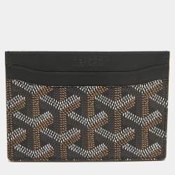 Goyard Black Goyardine Coated Canvas and Leather Saint Sulpice Card Holder