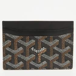 Goyard Black Goyardine Coated Canvas and Leather Saint Sulpice Card Holder