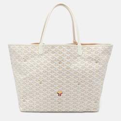 Goyard White Canvas Saint Louis Junior Tote Goyard | TLC