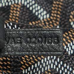 Pre Owned Goyard Black Goyardine Coated Canvas and Leather Saint Louis GM Tote
