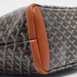 Pre Owned Goyard Brown Goyardine Coated Canvas and Leather Artois PM Tote
