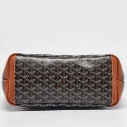 Pre Owned Goyard Brown Goyardine Coated Canvas and Leather Artois PM Tote
