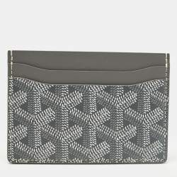 Goyard Grey Coated Canvas and Leather Saint Sulpice Card Holder