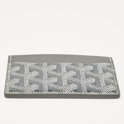 Goyard Grey Coated Canvas and Leather Saint Sulpice Card Holder