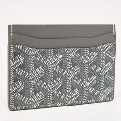 Goyard Grey Coated Canvas and Leather Saint Sulpice Card Holder