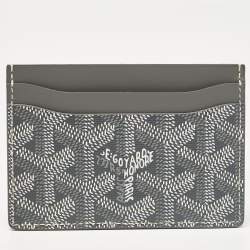 Goyard Grey Coated Canvas and Leather Saint Sulpice Card Holder