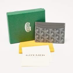 Goyard Grey Coated Canvas and Leather Saint Sulpice Card Holder