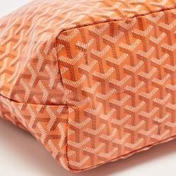 Goyard Orange Goyardine Coated Canvas and Leather Saint Louis PM Tote
