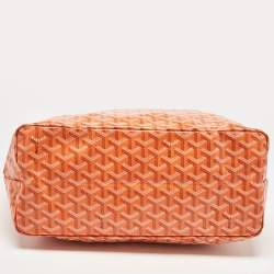 Goyard Orange Goyardine Coated Canvas and Leather Saint Louis PM Tote