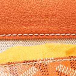 Goyard Orange Goyardine Coated Canvas and Leather Saint Louis PM Tote