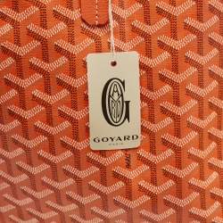 Goyard Orange Goyardine Coated Canvas and Leather Saint Louis PM Tote
