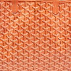 Goyard Orange Goyardine Coated Canvas and Leather Saint Louis PM Tote