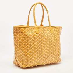 Goyard Yellow Goyardine Coated Canvas and Leather Saint Louis PM Tote